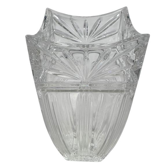 Waterford Crystal Marquis Odyssey Flower Vase 8” Clear Glossy Home Decor Germany - Picture 5 of 8